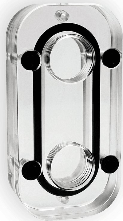 Tub akrilik për ftohje me ujë Stealkey Customs CubeTube 60mm, diametër 12mm, transparent