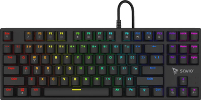 Tastierë mekanike për gaming Savio Tempest X2, Outemu Red, RGB, e zezë