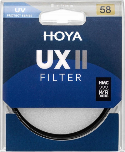 Filtër UV Hoya UX II, 58mm, xham me shumë shtresa, i zi