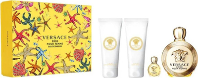 Set parfum Versace Eros Pour Femme, EDP 100ml, xhel dushi dhe locion trupi