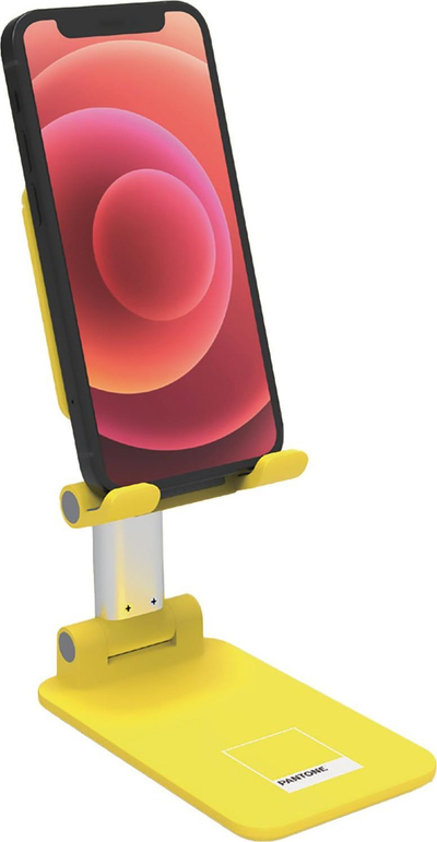 Mbajtëse tavoline Pantone Desktop Holder, universale, për telefon dhe tablet deri 12", e verdhë