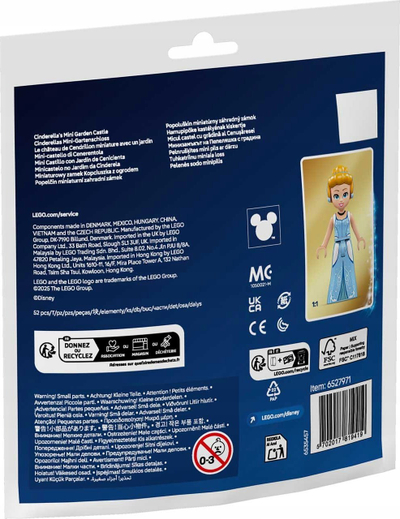 Set lego Mini Kështjella e Sindorelës, kështjellë princeshash, me plot ngjyra
