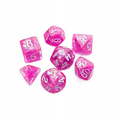 Set zare Gamegenic Candy Like Series, 7 copa RPG, resinë premium, Blueberry