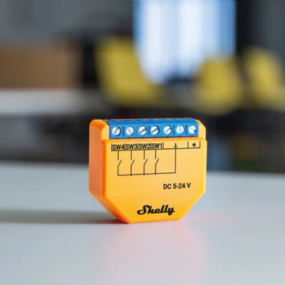 Kontroller Shelly Plus i4 DC, WiFi, Bluetooth