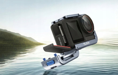Kornizë metalike Telesin për DJI Osmo Action 5, aliazh alumini, shkon edhe me Action 3 4 5, blu