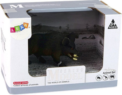 Figurine kafshe LEAN Wild Boar, plastike, per femije 3+, e zeze
