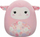 Lodër pelushi Squishmallows Lala Pink Lamb, 12", super e butë, rozë