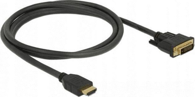 Kabllo Delock HDMI - DVI-D, 3 m, e zezë (85655)