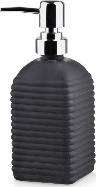 Dispenser sapuni BLACK, 450ml, xham, i zi mat