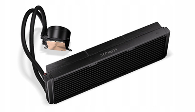 Sistem ftohës uji Krux HydroX 360 ARGB, radiator 360 mm, 3x 120mm PWM, i zi