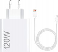 Karikues Xiaomi HyperCharge Combo, 120W, USB Type A, i bardhë