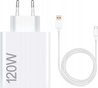 Karikues Xiaomi HyperCharge Combo, 120W, USB Type A, i bardhë