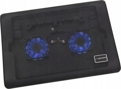 Shtresë ftohëse për laptop Esperanza EA144, 1x USB 2.0, 2x70mm, 38 CFM, e zezë