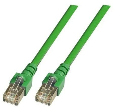 Мрежен кабел patch RJ45 SF UTP Cat 5e PVC CCA, 0.5 m, зелена боја
