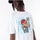 Bluzë New Era Spray Graphic Oversized, pambuk, e bardhë