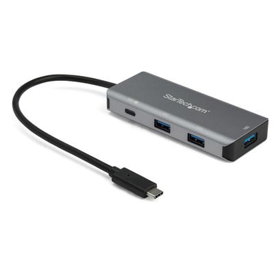 USB hub StarTech HB31C3A1CPD3, USB C, 3 porta USB, gri e zezë