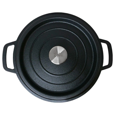 Tenxhere gize Zyle ZY128KI “Dutch Oven”, 6L, e emaluar, e zezë