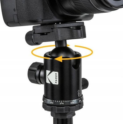 Tripod fotografik Kodak Photo Gear ROCPGTR63, 4 në 1, 160 cm, i zi