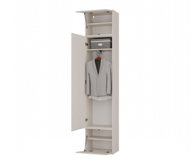 Gardërobë korridori Goodhome HAGA IV 2D2H, modulare, me ulëse, ngjyrë cashmere