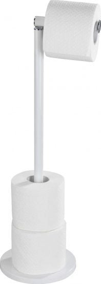 Mbajtës letre higjienike Wenko, 55 cm, çelik inox, i bardhë