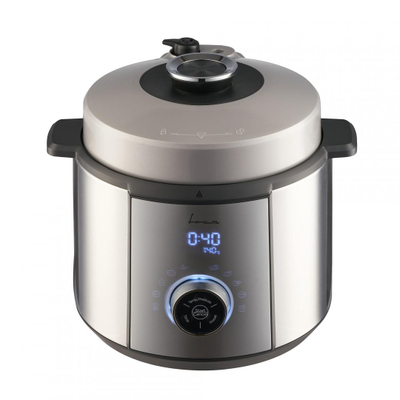 Tenxhere multifunksionale me presion FRAM FPCK-R57IX, 3.7L, 1100W, argjendi