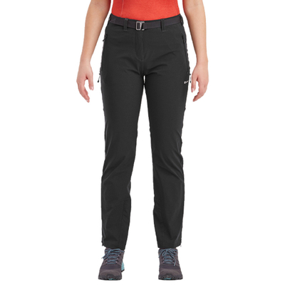 Pantallona outdoor për femra Montane Terra Stretch Lite, të papërshkueshme nga uji, elastike, të zeza