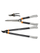Set krasitës Greenit Combi, 3 pjesë, metal, gri e zezë