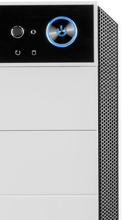 Kasë Modecom Oberon Pro Glass (AT-OBERON-PG-20-000000-0002), e bardhë