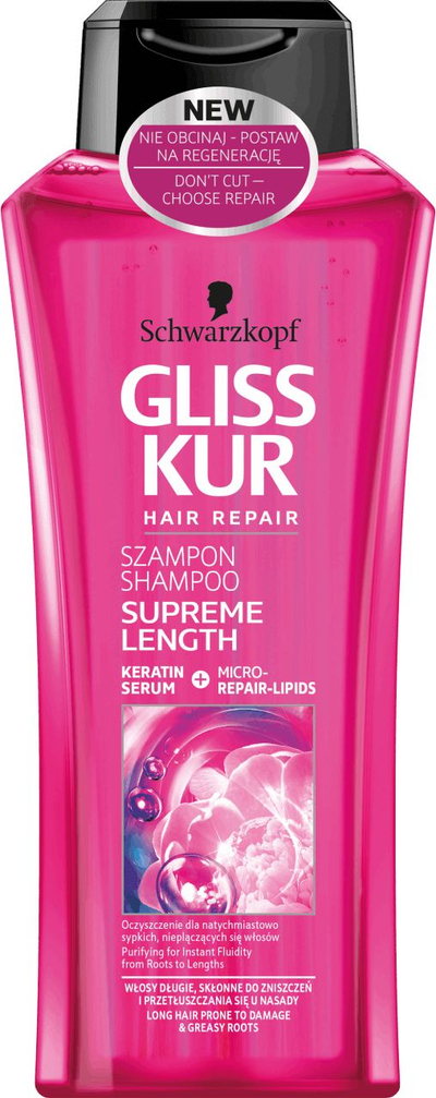 Shampo Schwarzkopf Gliss, 250 ml