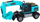 Lodër eskavator Leantoys Hercules 3000HP, për tu montu me kaçavidë, blu
