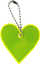 Tag reflektues NexTorch Heart, në formë zemre, 5.7 x 5.7cm, ngjyrë neon e verdhë