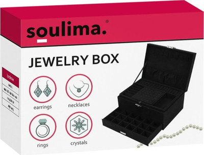 Soulima Кутија за Накит 22262, Црна