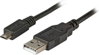 Kabllo USB EFB USB-A - microUSB 1.8 m, e zezë