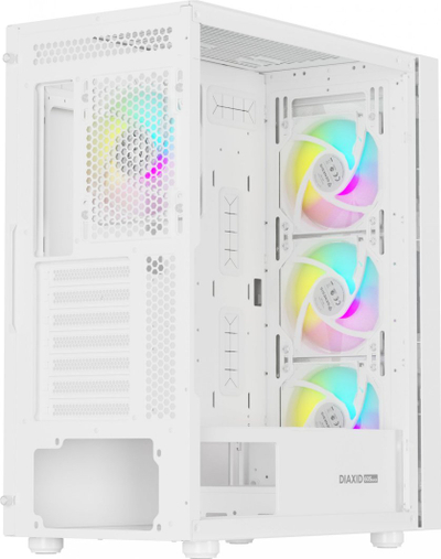 Set kasë gaming Genesis Diaxid 605 ARGB me tastierë mekanike Thor 300, USB C, e bardhë
