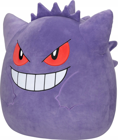 Lodër pellushi Pokémon Squishmallows Gengar 20 cm, super e butë, lejla