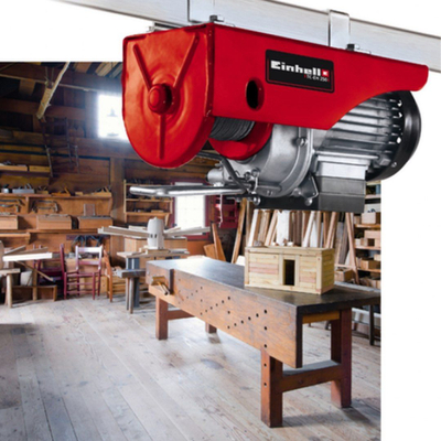 Vinç elektrik Einhell TC-EH 250, mban deri 250 kg, me litar çeliku