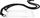 Mbrojtëse me varëse Mobile Origin Lanyard Case për iPhone 15, transparente, me rrip të zi