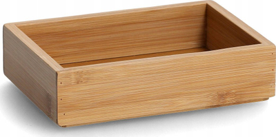 Organizues kozmetike Zeller Bamboo, 2 nivele, prej druri bambu, natyral