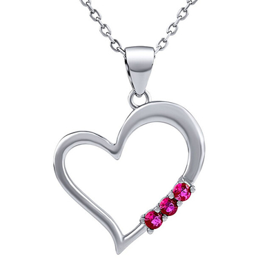 Aksesor për qafore Silvego Heart SILVEGO11580NR, e argjendtë