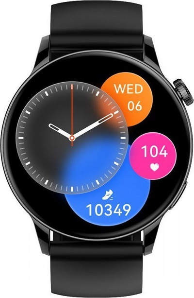 Паметен часовник MaxCom Fit FW58 Vanad Pro, Блутут, следење на срцев ритам, црн
