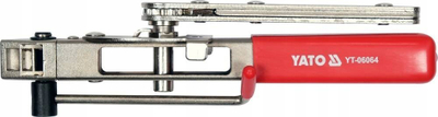 Kandariçe me ratchet Yato YT-06064, për shirita 10mm, me dorezë PVC, e kuqe
