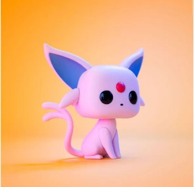 Figurë vinili Funko POP Espeon 884, Pokemon Games, Flocked, rozë