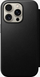 Këllëf folio lëkure Nomad Modern për iPhone 16 Pro, me portofol, i zi
