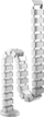 Organizues kabllosh InLine Flexible, për tavolina me lartësi që rregullohen, me 4 ndarje, 1.28 m, gri