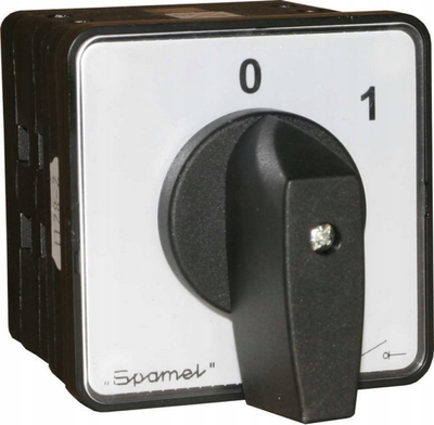 Çelës rrotullues Spamel SK80-4.831 P03, 80A, trefazor, i zi