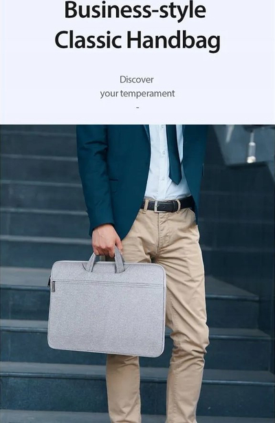Çantë laptopi Dux Ducis LBTC, 15.5-16", poliester, gri e çelët