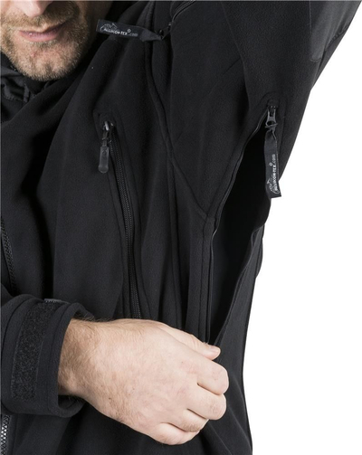 Jakne fleece Helikon Liberty Heavy, poliester 390 g/m², madhësia S, e zezë
