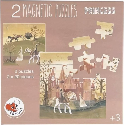 Puzzle magnetik Egmont Princess, set kreativ për kalamaj
