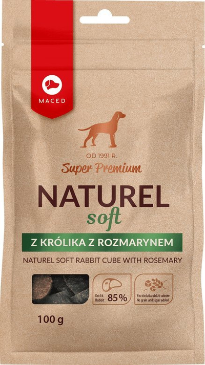 Награда за кучиња Maced Naturel Soft, зајак и рузмарин, 100g