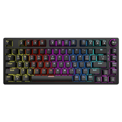 Tastierë Savio Phenix, 82 taste, Gateron Pro Red, e zezë